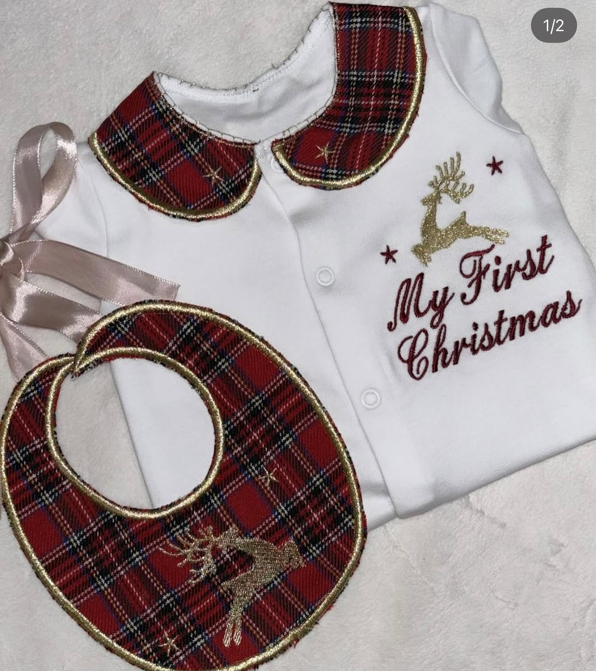 My first Christmas tartan set