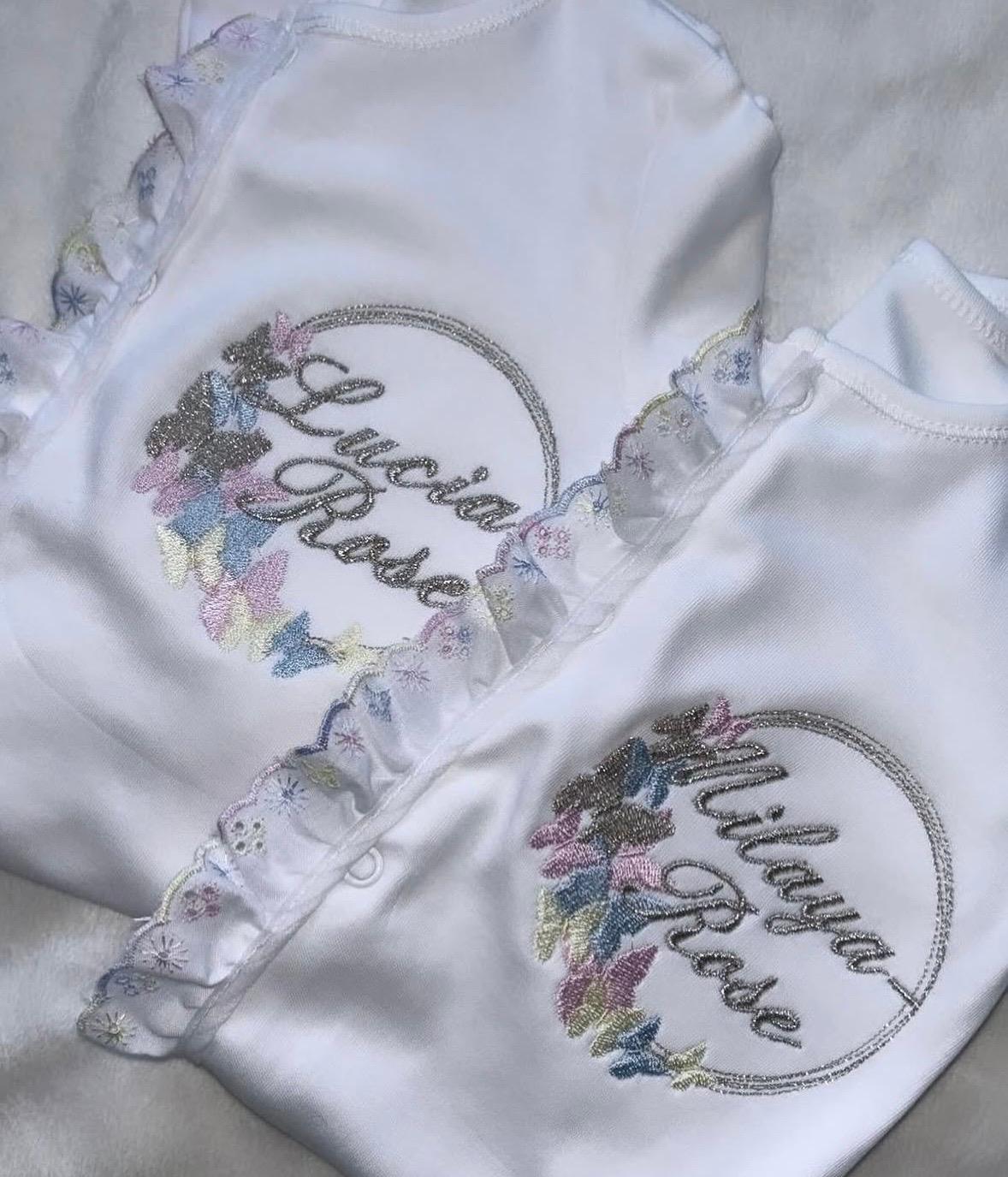 Butterfly Frilly Sleepsuit
