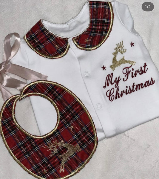 My first Christmas tartan set