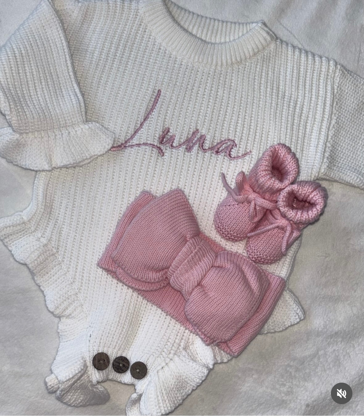 Romper head band and booties