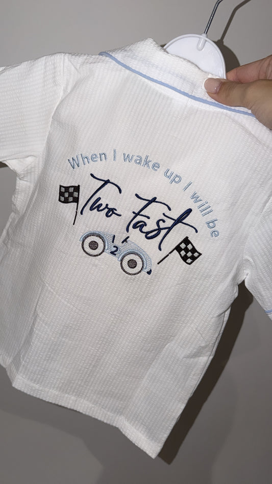 Two Fast Birthday Pyjamas