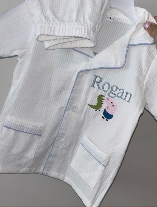 Personalised Birthday Pyjamas George Pig