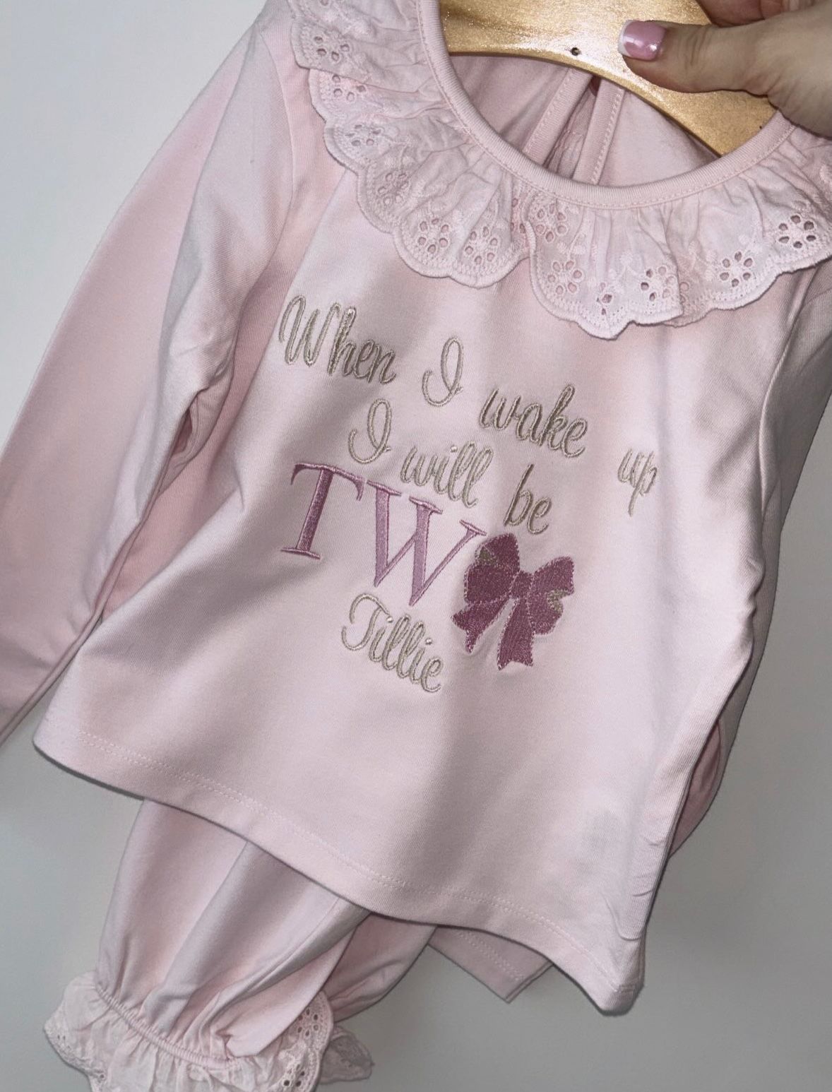 Pink Frill Pyjamas