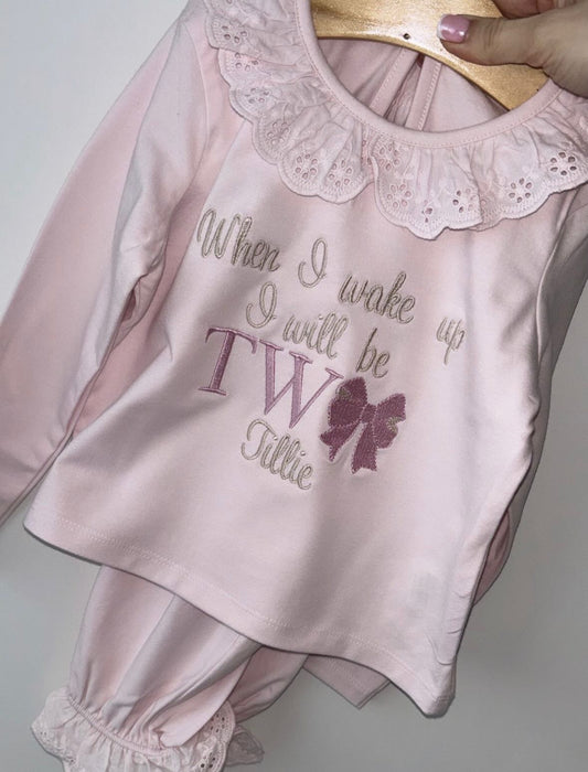 Pink Frill Pyjamas