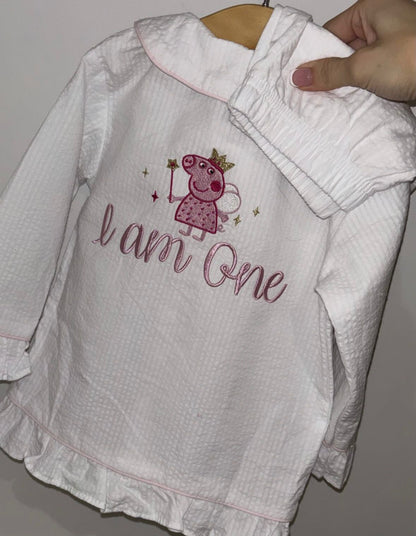 Personalised Birthday Pyjamas Peppa Pig Fairy
