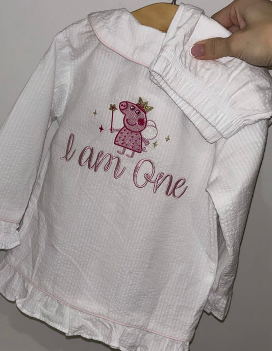 Personalised Birthday Pyjamas Peppa Pig Fairy