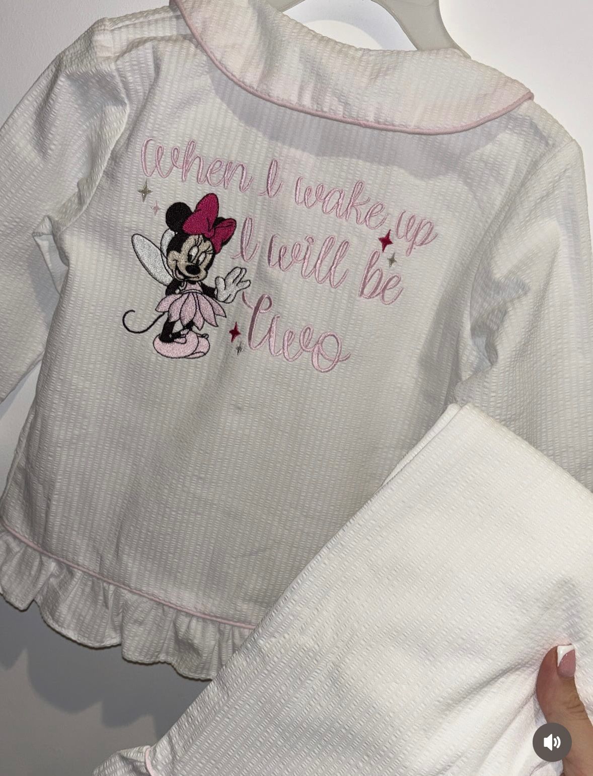 Personalised Birthday Pyjamas Minnie Mouse Fairy