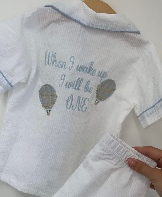 Hot Air Balloon Birthday Pyjamas