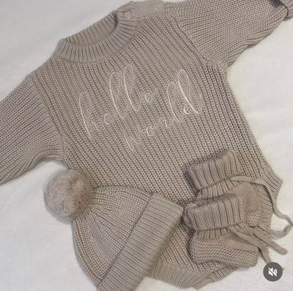 Romper, Booties & Hat Hospital Set