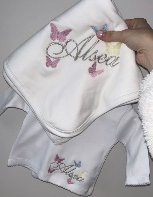 Butterfly Two Piece and Blanket