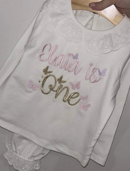 White Frill Butterfly Pyjamas