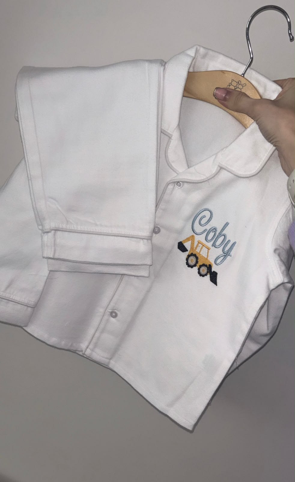 Personalised Birthday Pyjamas Digger